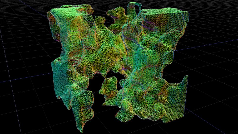 How to separate procedural mesh on parts to assisgn different