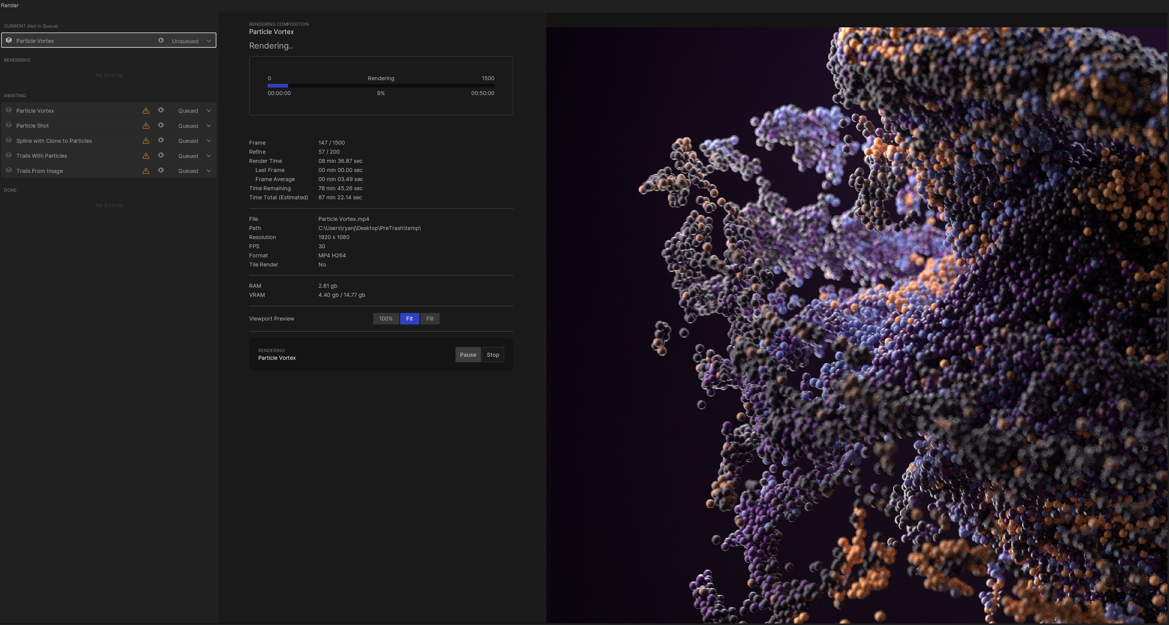 Using The Render Queue