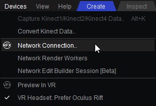 Network Edit Menu